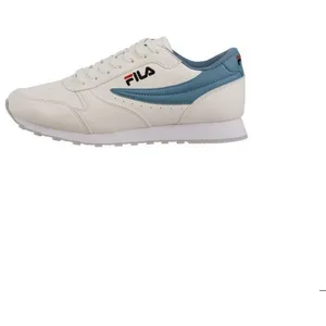 Baskets femme - Fila - Orbit Low - Couleur marshmallow-adriatic blue - Lacets - Talon plat pas cher