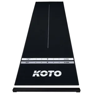 KOTO - Tapis de Fléchettes Checkout Oche Noir 285 x 80 cm + Oche Incl. Indicateur de Score
