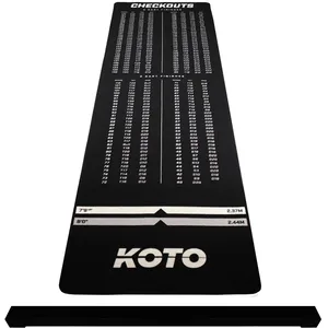 KOTO - Tapis de Fléchettes Checkout Oche + Oche 285 x 80 cm Incl. Indicateur de Score Antidérapant