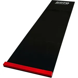 KOTO - Tapis de Fléchettes Puzzle Rouge + Oche 237 x 60 cm Incl. Indicateur de Score Antidérapant