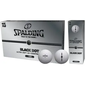 Balles de golf Spalding Black Dot (x15) pas cher
