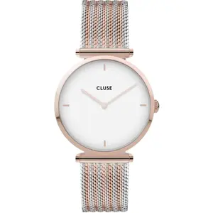 Cluse, Montre, Triomphe Mesh Rosé, Rose, (Montre analogique, 33 mm) pas cher