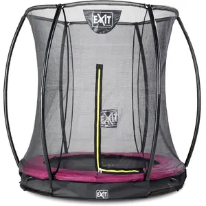 EXIT Silhouette inground trampoline ø183cm met veiligheidsnet - roze pas cher