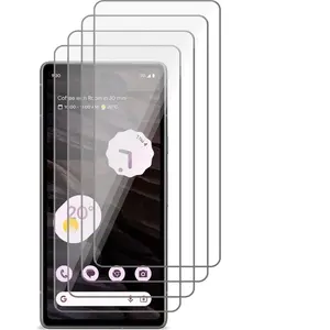 iCall Screenprotector geschikt voor Google Pixel 7a - 4x Gehard Glas Screen Protector GlassGuard pas cher