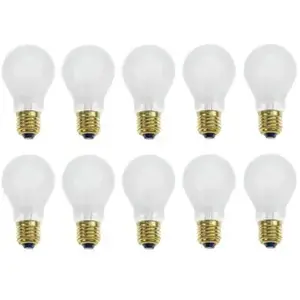 Plieger 10x Gloeilamp | Grote fitting E27 | 15W Mat