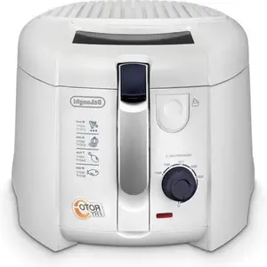 Merkloos / Sans marque RotoFry Friteuse 1800 W 12 liter roestvrij staal wit - Krachtige frituurpan voor thuisgebruik