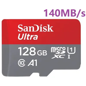 Sandisk ultra Micro SD SDXC 128Go 128GB 128g TF carte 140MB/S Classe 10 U1 A1 Adaptateur SD inclusVendu parcdiscount