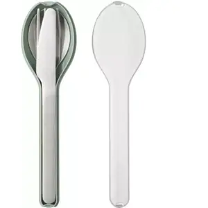 Comparateur de prix : Mepal Set de couverts réutilisables ellipse, Couverts, Vert