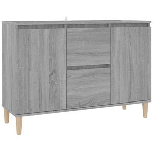 vidaXL Buffet Sonoma gris 103,5x35x70 cm Bois d'ingénierie pas cher