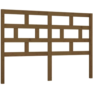 vidaXL Tête de lit Marron miel 166x4x100 cm Bois massif de pin pas cher