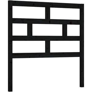 vidaXL Tête de lit Noir 106x4x100 cm Bois massif de pin pas cher