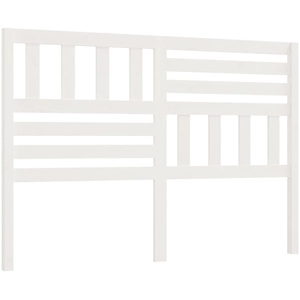vidaXL Tête de lit Blanc 146x4x100 cm Bois massif de pin pas cher
