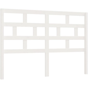 vidaXL Tête de lit Blanc 126x4x100 cm Bois massif de pin pas cher