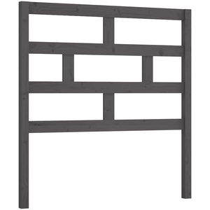 vidaXL Tête de lit Gris 126x4x100 cm Bois massif de pin pas cher