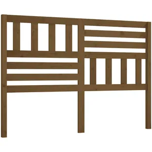 vidaXL Tête de lit Marron miel 166x4x100 cm Bois massif de pin pas cher