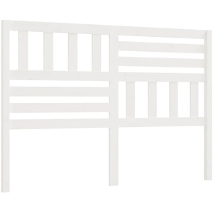 vidaXL Tête de lit Blanc 166x4x100 cm Bois massif de pin pas cher