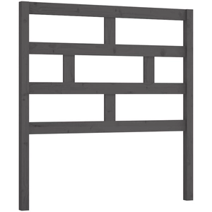 vidaXL Tête de lit Gris 81x4x100 cm Bois massif de pin pas cher