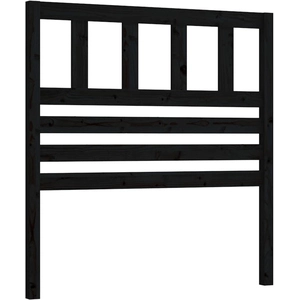 vidaXL Tête de lit Noir 81x4x100 cm Bois massif de pin