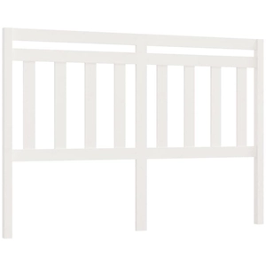 vidaXL Tête de lit Blanc 146x4x100 cm Bois massif de pin pas cher