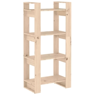 vidaXL Bibliothèque/Séparateur de pièce 60x35x125 cm Bois massif pas cher