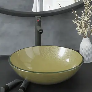 Comparateur de prix : vidaXL Lavabo de bain avec robinet et drain à poussoir Verre trempé