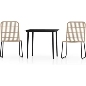 vidaXL Ensemble de salle à manger de jardin 3 pcs Chêne pas cher