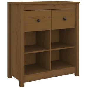 vidaXL Buffet Marron miel 70x35x80 cm Bois massif de pin pas cher