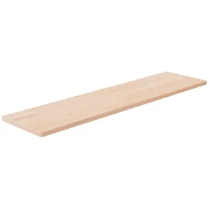 vidaXL Panneau d'étagère 80x20x1,5 cm Bois de chêne massif non traité pas cher