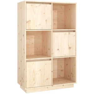 vidaXL Buffet 74x35x117 cm Bois massif de pin pas cher