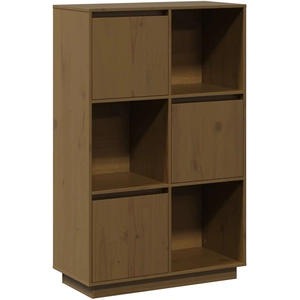 vidaXL Buffet Marron miel 74x35x117 cm Bois massif de pin pas cher