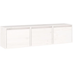 Comparateur de prix : vidaXL Meubles TV 3 pcs Blanc Bois massif de pin