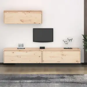 Comparateur de prix : vidaXL Meubles TV 3 pcs Bois massif de pin