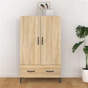 Comparateur de prix : vidaXL Buffet Chêne sonoma 70x31x115 cm Bois d'ingénierie