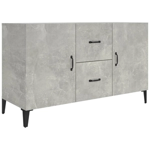 vidaXL Buffet gris béton 100x36x60 cm bois d'ingénierie
