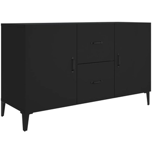vidaXL Buffet noir 100x36x60 cm bois d'ingénierie pas cher