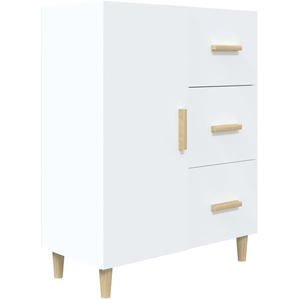 vidaXL Buffet blanc 69,5x34x90 cm bois d'ingénierie pas cher