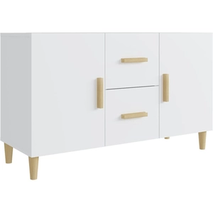 vidaXL Buffet blanc 100x36x60 cm bois d'ingénierie pas cher