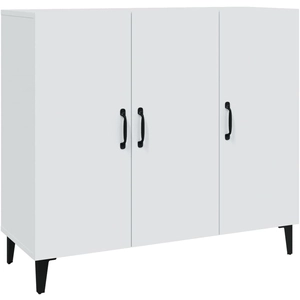 vidaXL Buffet blanc 90x34x80 cm bois d'ingénierie pas cher