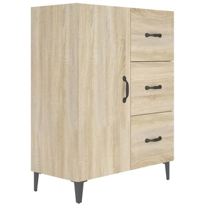 vidaXL Buffet chêne sonoma 69,5x34x90 cm bois d'ingénierie pas cher