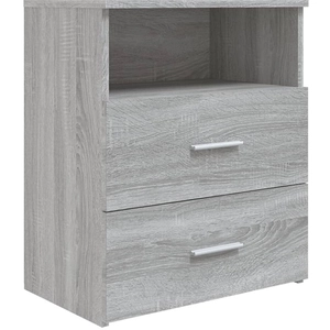 vidaXL Table de chevet Sonoma gris 50x32x60 cm pas cher