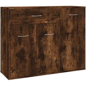 vidaXL Buffet Chêne fumé 88x30x70 cm Bois d'ingénierie pas cher
