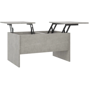 vidaXL Table basse Gris béton 80x50x42,5 cm Bois d'ingénierie pas cher