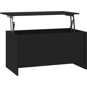 vidaXL Table basse Noir 102x55,5x52,5 cm Bois d'ingénierie pas cher