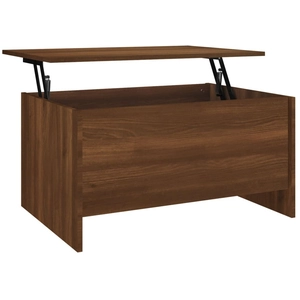 vidaXL Table basse Chêne marron 80x55,5x41,5 cm Bois d'ingénierie pas cher