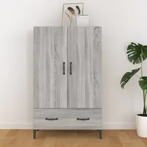 Non communiqué vidaXL Buffet Sonoma gris 70x31x115 cm Bois d'ingénierie pas cher