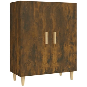 vidaXL Buffet Chêne fumé 70x34x90 cm Bois d'ingénierie pas cher