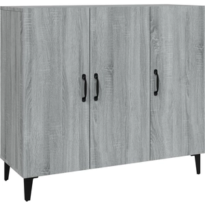 vidaXL Buffet sonoma gris 90x34x80 cm bois d'ingénierie