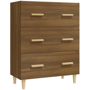 vidaXL Buffet Chêne marron 70x34x90 cm Bois d'ingénierie pas cher
