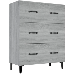 vidaXL Buffet sonoma gris 69,5x34x90 cm bois d'ingénierie pas cher