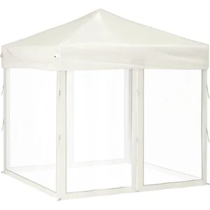 Comparateur de prix : vidaXL Tente de réception pliable avec parois Crème 2x2 m